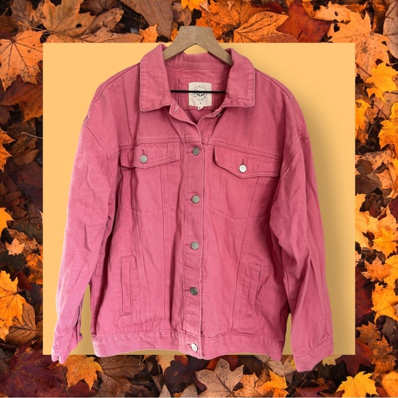 Fantastic Fawn Jackets & Coats Pink Jean Jacket Medium Fantastic